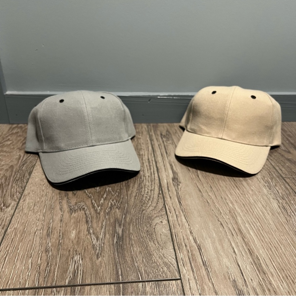 Lot of 2 NWOT blank tiger h.m capsinc baseball hat